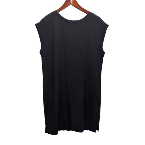 Theory Black Sorcha Silk Shift Dress Size 8 - Picture 1 of 11